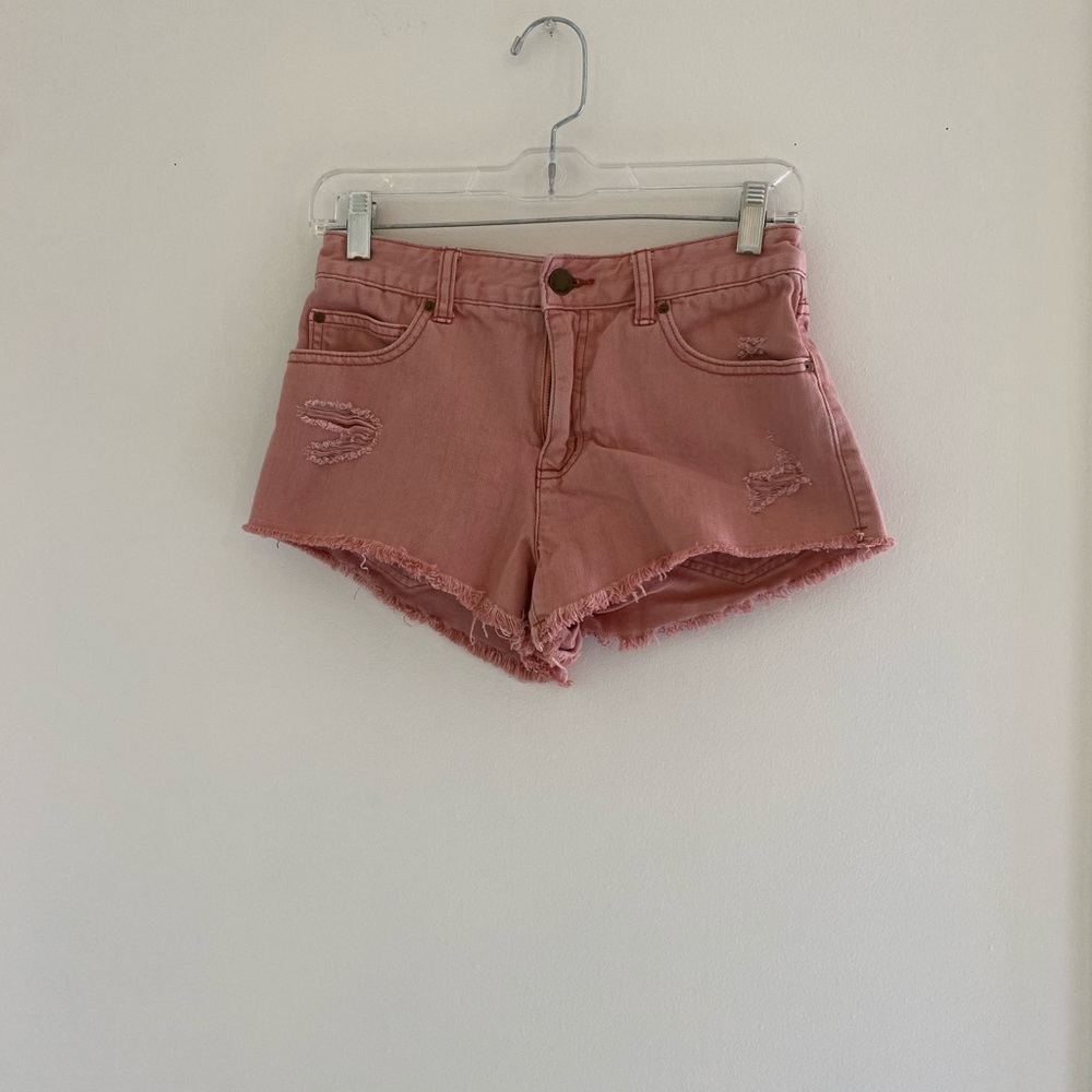 Pink Jean Shorts